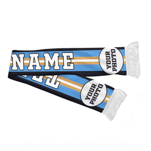 Écharpe de club de football unisexe, chaude pour l'hiver, 100% acrylique, tricotée, légère, écologique, pour supporters de football - Product Image 1