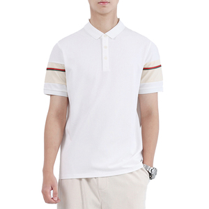 High Quality 100% Cotton Blend Knitted Solid Slim Fit <b>3</b>-Button Short Sleeve Casual Golf Men OEM Wholesale Custom Embroidered - Product Image 1