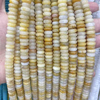 Perles en pierre d'agate de jaspe dalmatien lisses en forme de rondelle, vente en gros, pour la fabrication de bijoux DIY pour femmes