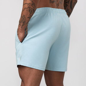 Men's Casual Gym Workout Shorts Stock Dry Fit Lightweight <b>Black</b> Canvas Sports Shorts Elastic Mid for Running Training - Product Image 2