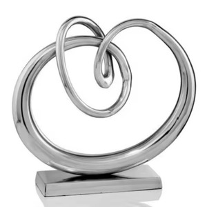 Garden Decor Metal Sculpture Modern Art Figurine Decorative Showpiece <b>Balcony</b> <b>Table</b> Decor Accent - Product Image 4
