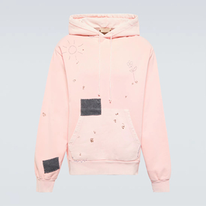 Wholesale Custom Logo Hoodie Oversized Heavyweight French Terry Distressed Men Hoodies Customization - Product Image 6