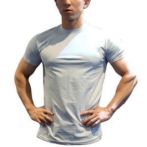 Hot Selling <b>Custom</b> Logo And <b>Design</b> Short Sleeve <b>Shirts</b> Breathable Fitness Gym Workout T <b>Shirts</b> for Men - Product Image 6