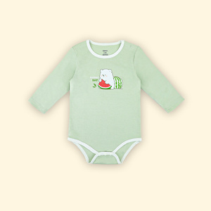 ALB10 Chemise enveloppante de style kimono pour bébé Hypoallergénique Manches longues Fermeture latérale Coton tricoté Respirant - Product Image 2