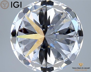Certificat IGI 5.00 CT CVD Lab Grown E Color VVS2 Clarity Round Cut Diamond pour les conceptions de bijoux pour hommes 10.87 MM - Product Image 6