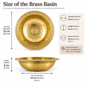 Royal Engraved Mandala Brass Vessel <b>Sink</b> Luxury Carved Gold Wash Basin Countertop <b>Bathroom</b> <b>Bowl</b> Hotel Villa Sanitary Ware - Product Image 5