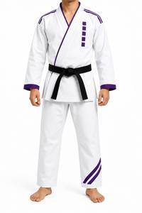 Uniforme de karaté professionnel Dojo 100% coton Tissu haute densité durable Points renforcés Broderie personnalisée - Product Image 2