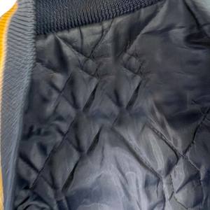 Blouson universitaire personnalisé en satin noir, style streetwear fin, type Letterman, vente en gros, grandes tailles, baseball - Product Image 6