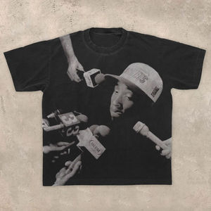 Camisetas de Verano Extra Grandes para Hombre, Tejido de Algodón Suave y Transpirable, Corte Holgado y Cómodo, Ropa Urbana, Venta al Por Mayor OEM - Product Image 5