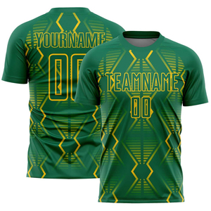 Camiseta de Fútbol Personalizada para Hombre y Mujer, Cuello en V, Manga Corta, Impresión Sublimada, Transpirable, 100% Poliéster, Nombre del Equipo, Número, Adulto - Product Image 1