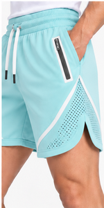 Pantalones Cortos Deportivos Personalizados para Hombre al por Mayor, de 5 Pulgadas de Largo Interior, de Secado Rápido, para Correr, Entrenar, Transpirables, Ropa Deportiva Activa con Cremallera - Product Image 4