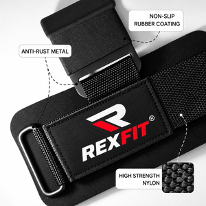 Crochets de préhension pour la musculation, pour l'entraînement de force et les exercices de traction, accessoires de fitness en gros, usine OEM - Product Image 3