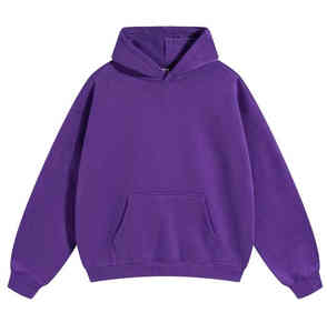 Sudadera con capucha extragrande de algodón grueso, estilo urbano, hombros caídos, corte holgado, lisa, para hombre y mujer - Product Image 4