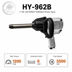 Llave de Impacto Neumática de 1 Pulgada con Mango Tipo Pistola, Extensión de Ancla, 12000 Ft-Lb de Torque, 3500 RPM para Reparación Automotriz - Product Image 1
