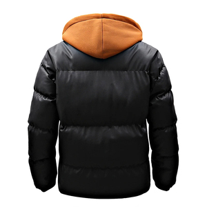 <b>Puffer</b> <b>Jacket</b>-Winter Coat-Premium Warm <b>Thin</b> Hooded Unisex Front Logo Outerwear - Product Image 3