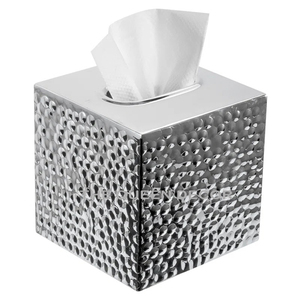 Hammered Design Tin Cuboidal Metal <b>Tissue</b> Box for <b>Kitchen</b> Dining Table New Design <b>Tissue</b> <b>Holder</b> Decorative - Product Image 1