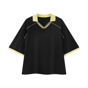 เสื้อฟุตบอลแบบพรีเมี่ยมมีปกเสื้อทีมกีฬาระบายอากาศ - Product Image 1
