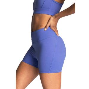 Conjunto de Yoga sin Costuras de 2 Piezas, Top Corto de Cintura Alta y Pantalones Cortos, Color Sólido, Espalda Cruzada, Ropa Deportiva para Mujer - Product Image 3