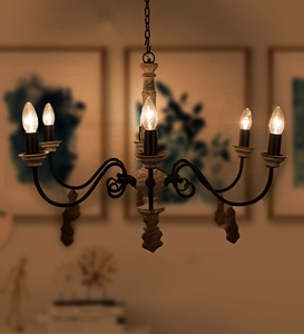 <b>Vintage</b> Decorative Metal Chandelier Luxury Artistic Hanging <b>Ceiling</b> <b>Light</b> Antique Brass Pendant Lamp Elegant Indoor Lighting - Product Image 6