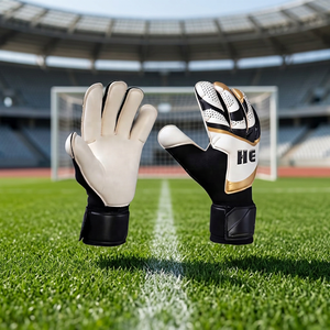 Nouveau modèle de gants de gardien de but en latex allemand, 4 mm, matériau PU, coupe négative, protection des doigts pour les athlètes sportifs, sangle en latex - Product Image 2