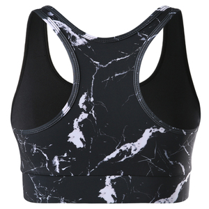 Soutien-gorge de sport simple personnalisé par sublimation pour femme, grande taille, en nylon et élasthanne, respirant, pour la gym, le yoga, le fitness, avec logo frontal - Product Image 2