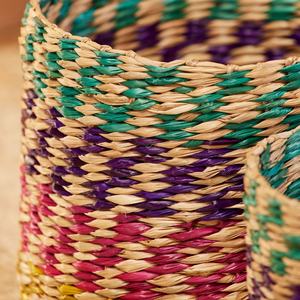 Forros de cesta tejidos de algas marinas duraderos, nuevo patrón para cestas de lavandería, artículos de decoración del hogar, venta al por mayor disponible - Product Image 4