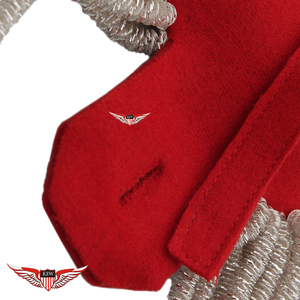 KEW - Epaulettes Personalizables de Hilo Trenzado, Ecológicos, Vintage, Rojo y Blanco, Accesorio Elegante - Product Image 4