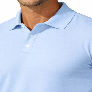 New Arrival 100% Cotton Breathable <b>Knitted</b> Solid Men's Summer Street Style Suits Two Piece Golf Polo Shirts and Shorts <b>Set</b> - Product Image 4