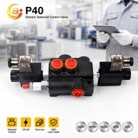 Vanne de commande directionnelle hydraulique monobloc à solénoïde électrique série Junbao P40 12V DC 40LPM Personnalisée OEM Vente en gros