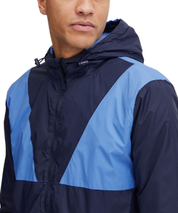 Veste coupe-vent imperméable de haute qualité avec fermeture éclair personnalisée, en polyester et nylon, pour la randonnée en plein air, coupe-vent, à capuche, pour homme - Product Image 5