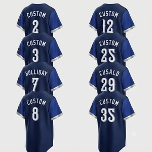 Custom Baseball Jersey Wholesale Sublimated <b>Personalised</b> Team Uniforms Unisex Adults Athletic Wear Full Button Baseball Apparel - Product Image 1