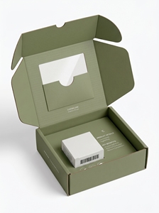 Custom Luxury Rigid Cosmetic <b>Box</b> With Window Paperboard <b>Magnetic</b> Closure Eco-Friendly Offset Printing Four-Color Design - Product Image 1