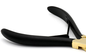 Pince coupante à kératine de qualité supérieure pour extensions capillaires, en acier inoxydable avec poignée noire antidérapante pour une utilisation facile - Product Image 2