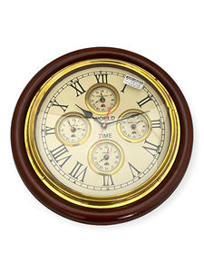 Horloge murale en laiton vintage – Style antique, décoration de luxe, horloge classique - Product Image 3