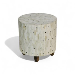 Luxury Bone Inlay Bedside Wardrobe and Table Minimalist Design Side Table Decorative Nightstand End Table Premium Hotel Bedroom - Product Image 2