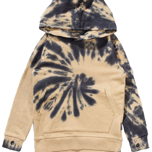 Sweat-shirts à capuche pour hommes en molleton de coton mélangé respirant, personnalisables, à manches longues, style tie-dye, pour l'hiver, marque privée - Product Image 1