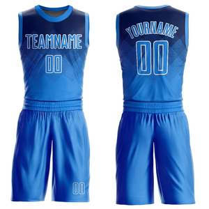 Nouveaux uniformes de basketball personnalisés réversibles en Spandex/Coton respirant avec motif imprimé, grande taille, en maille sport avec transfert thermique sur le devant - Product Image 4