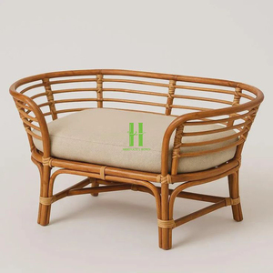 Set 3 High Quality Customize OEM Indoor Cat <b>Bed</b> Handmade Rattan Cotton Pet Cage Animal Pattern Snap Button Belt Direct Wholesale - Product Image 3
