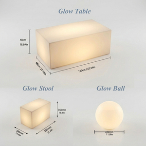 ชุดเฟอร์นิ<span class=keywords><strong>เ</strong></span>จอร์<span class=keywords><strong>เ</strong></span>รืองแสง LED ทันสมัย สำหรับกลางแจ้ง โต๊ะพร้อมเก้าอี้ 6 ตัว ลูกบอล 2 ลูก ให้เช่าสำหรับงานปาร์ตี้ งานแต่งงาน <span class=keywords><strong>สระ</strong></span>ว่ายน้ำ ไนท์คลับ - Product Image 5