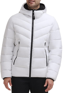 <b>Men's</b> Long Winter Coat Hooded Warm Quilted Jacket Water-resistant <b>men</b> Heavyweight Short Puffer - Product Image 5