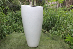 Urne à fleurs verticale Oslo Modern Classic en FRP, légère, pour intérieur/extérieur, nouvelle finition brillante, grande jardinière sculptée à la main, pour la maison et le jardin - Product Image 2