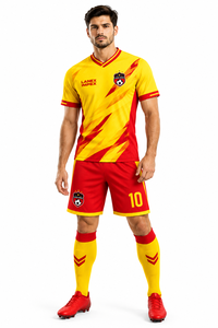 Ensemble de maillots de football personnalisés, uniforme de football, vêtements de sport pour hommes, maillot à manches courtes, shorts, logo personnalisé, nom, numéro, kit d'entraînement - Product Image 2