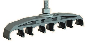 Abrazadera de un solo poste de plástico de ingeniería, paso entre ejes de 50 mm, alta durabilidad, disponible para uso comercial - Product Image 3