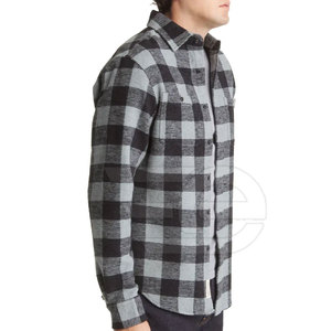 เสื้อเชิ้ตผ้าแฟลนเนลผู้ชาย แขนยาว สวมใส่สบาย ผ้าฝ้ายเนื้อนุ่ม ลายตาราง กระดุมผ่าหน้า แฟชั่นทันสมัย เหมาะสำหรับกิจกรรมกลางแจ้ง - Product Image 3