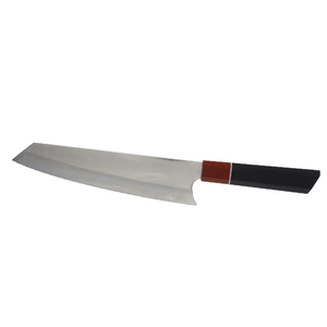 Couteau de chef artisanal de style japonais LEGACY BLADES en acier à haute teneur en carbone, ambidextre, finition polie, manche en bois, compatible lave-vaisselle - Product Image 6