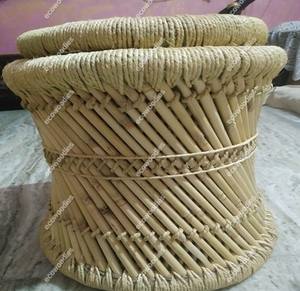 Taburete Otomano Multifuncional Decorativo de Madera Tejida con Cuerda Natural, Estilo Rústico, Ahorra Espacio, para Apartamento, Sala de Estar, Entrada - Product Image 2