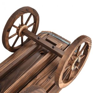Supporto per Vaso in Legno con Ruote, Design Moderno Quadrato, Disponibile in Formati da 1 e 3 Galloni, per Uso a Terra o Sospeso - Product Image 6