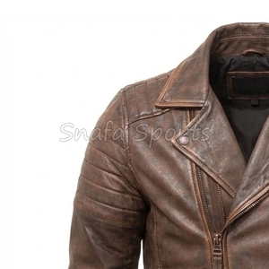 เสื้อแจ็คเก็ตหนังผู้ชายสไตล์สตรีทแฟชั่น คุณภาพพรีเมียม สวมใส่สบาย ทันสมัย - Product Image 4