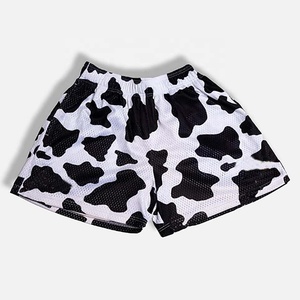 Pantalones Cortos Deportivos de Secado Rápido con Estampado de Leopardo para Hombre, Pantalones Cortos de Playa, Diseño Personalizado, 100% Poliéster - Product Image 3