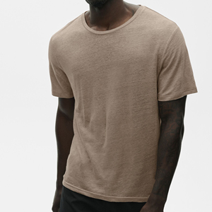 เสื้อยืดคอกลมผู้ชายคลาสสิก ผ้าฝ้าย 100% สีพื้น เนื้อนุ่ม สวมใส่สบาย เหมาะสำหรับฤดูร้อนและใส่ได้ทุกวัน - Product Image 6
